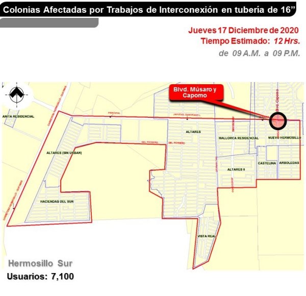 tuberia 16 pulg
