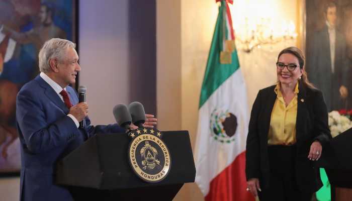 HONDURAS. AMLO ante el presidente de Honduras