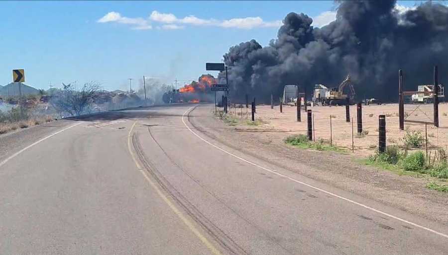 explosión de pipa en guaymas