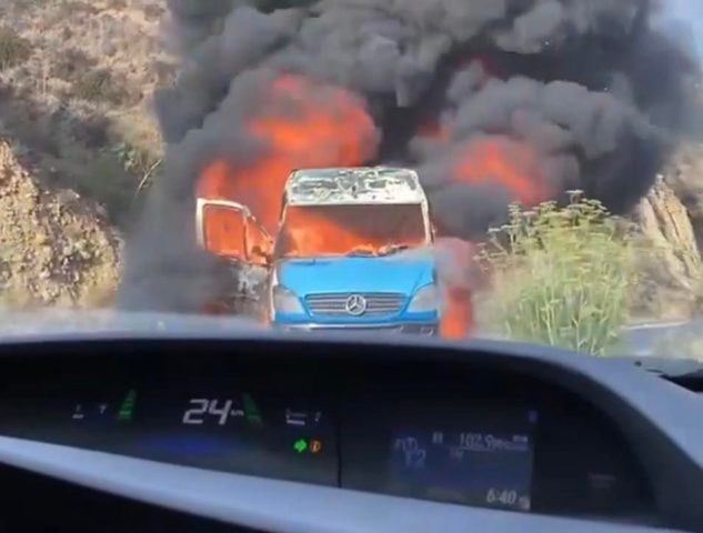 quema de carros en tijuana