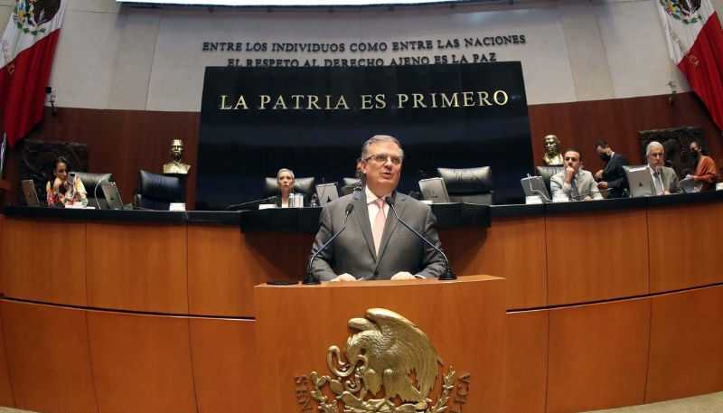 marcelo Ebrard ante el senado