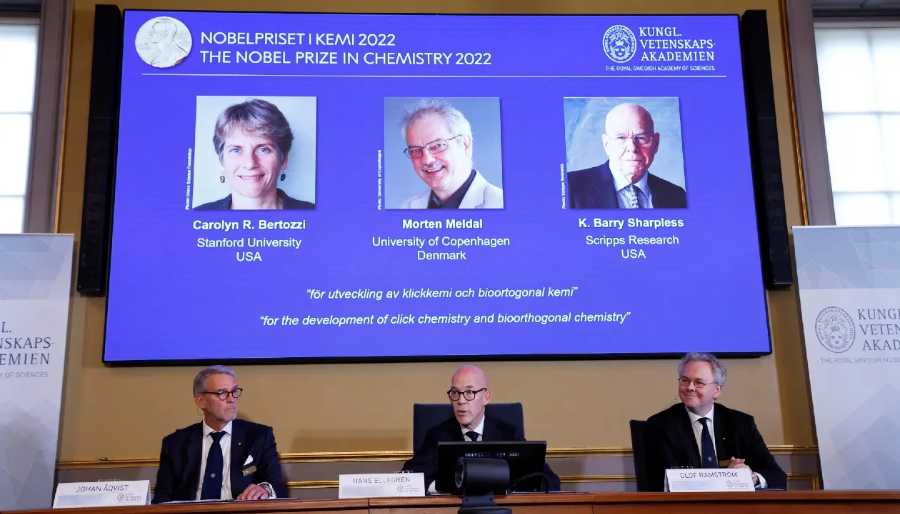 premio-nobel-de-quimica-2022--carolyn-r-bertozzi-morten-meldal-y-k-barry-sharpless-foto-reuters