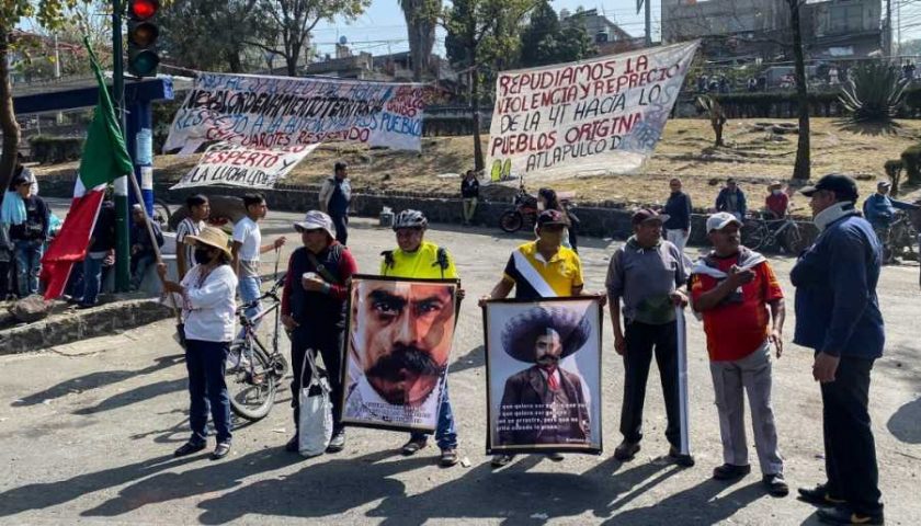 Continúan bloqueos en Xochimilco en contra de obras de SACMEX