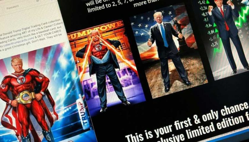 Trump lanza una colección de cromos digitales(2)