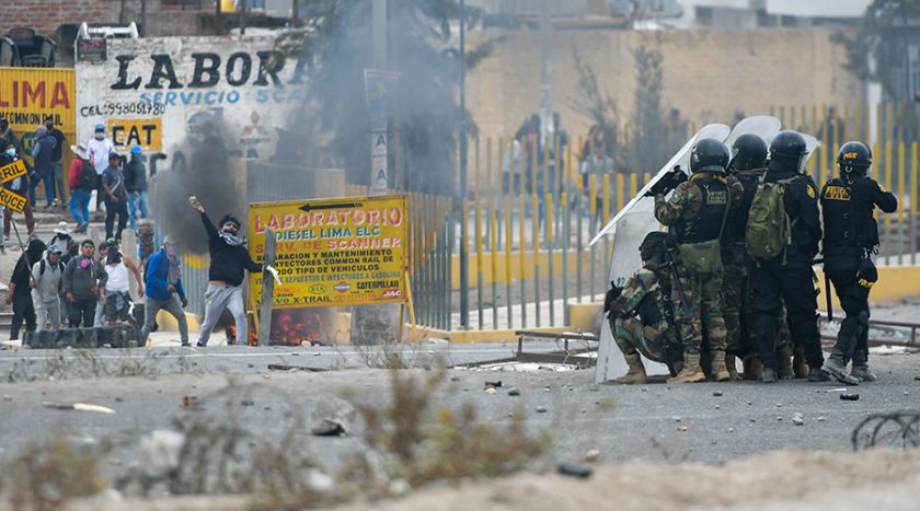 protestas en el peru