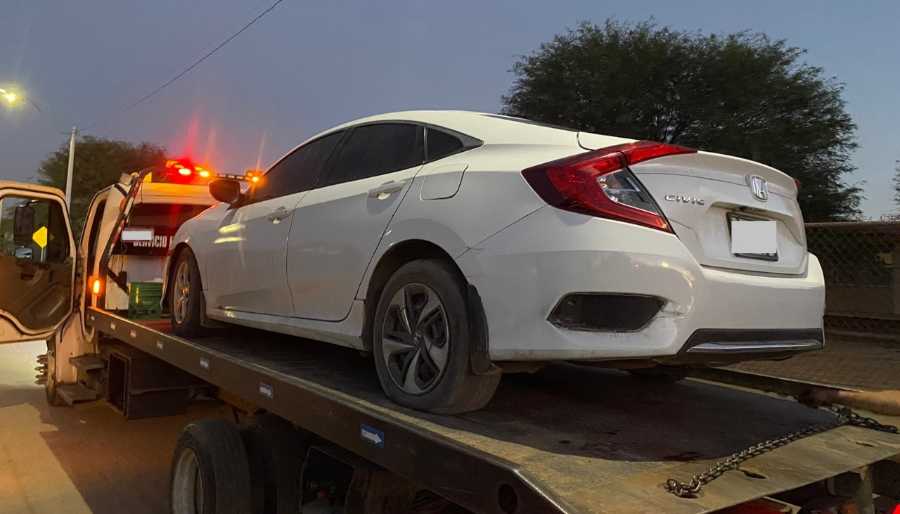 Asegura Policía Estatal saco con hierba verde en Hermosillo