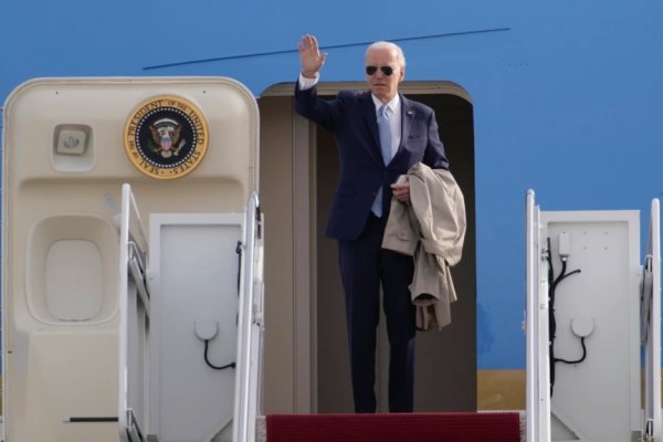 Biden on air force one