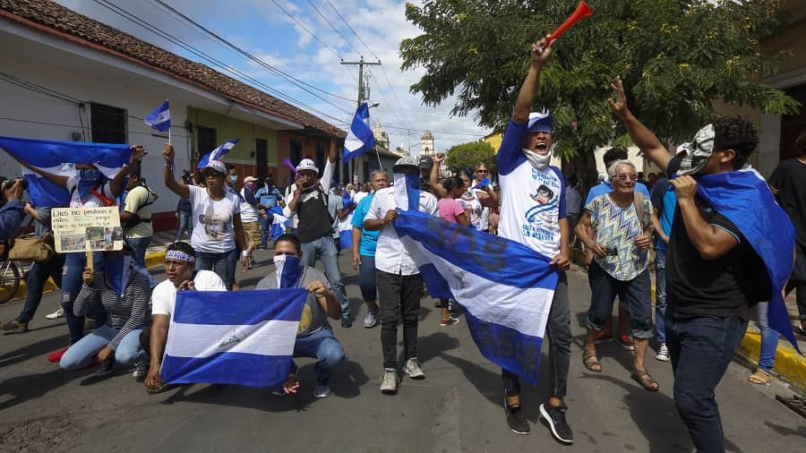 protestas en nicaragua por universidades..-min