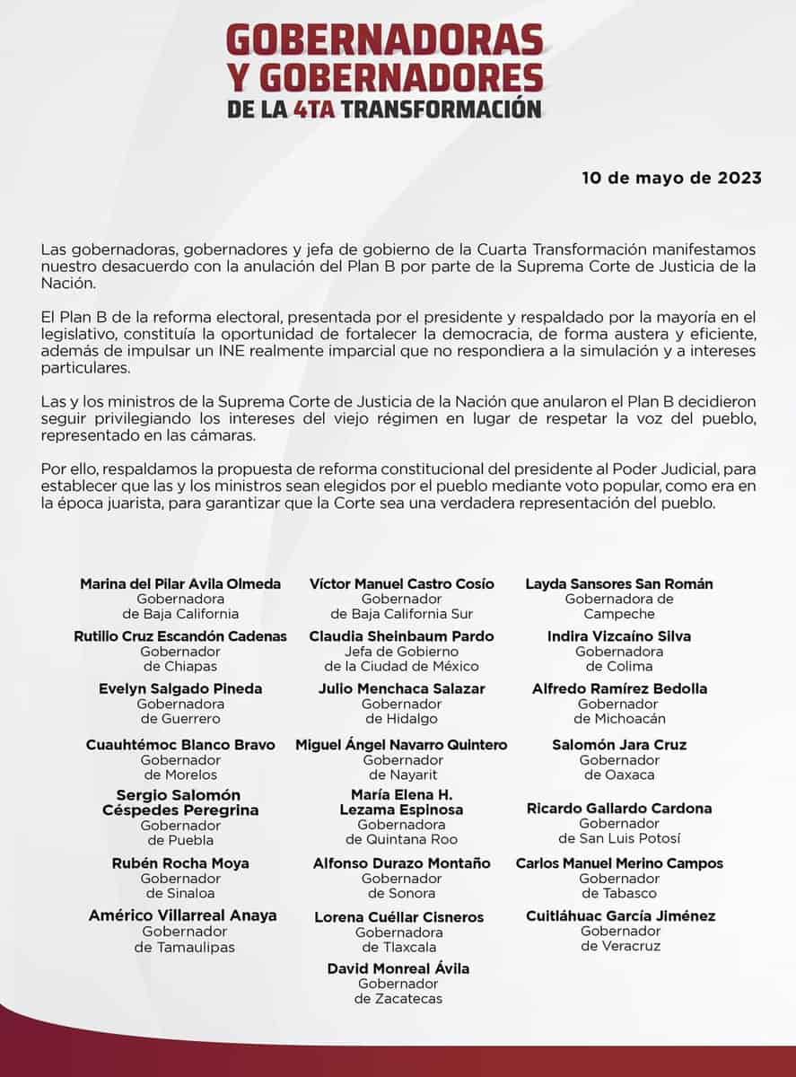 manifiesto de gobernadores de México-min