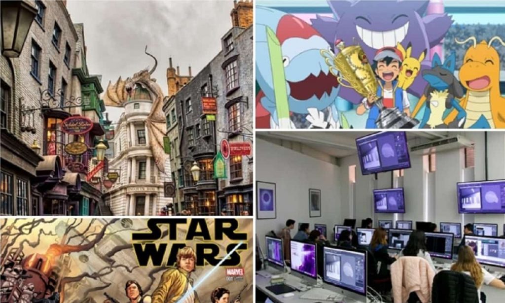 mundos de ficción como los de Harry Potter, Star Wars y Pokémon...-min