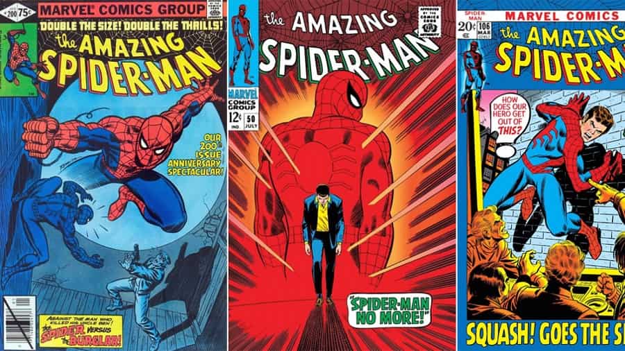tres-portadas de spiderman...-min