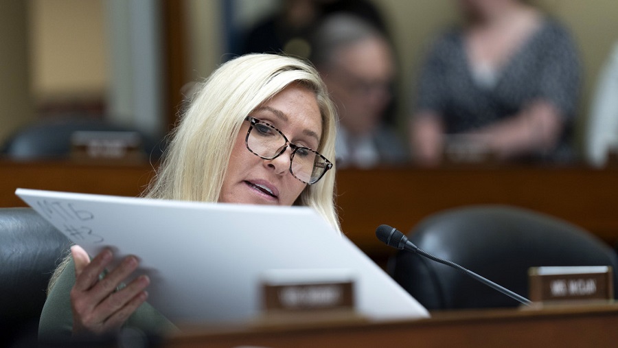 congresista estadounidense Marjorie Taylor Greene...-min