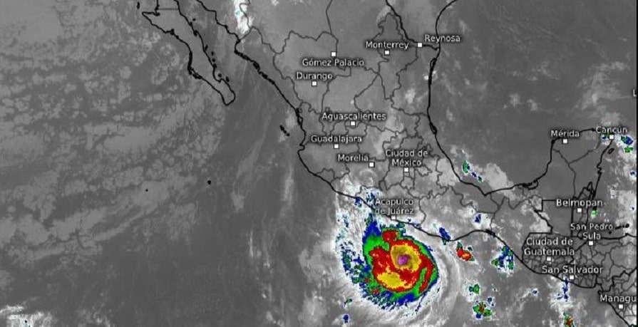 La tormenta tropical Otis...-min