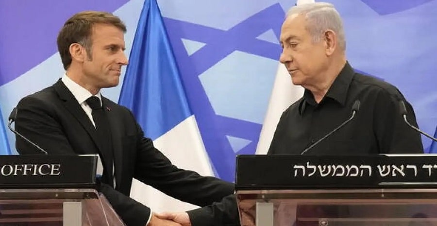 Presidente de Francia propone una alianza internacional contra Hamás...-min