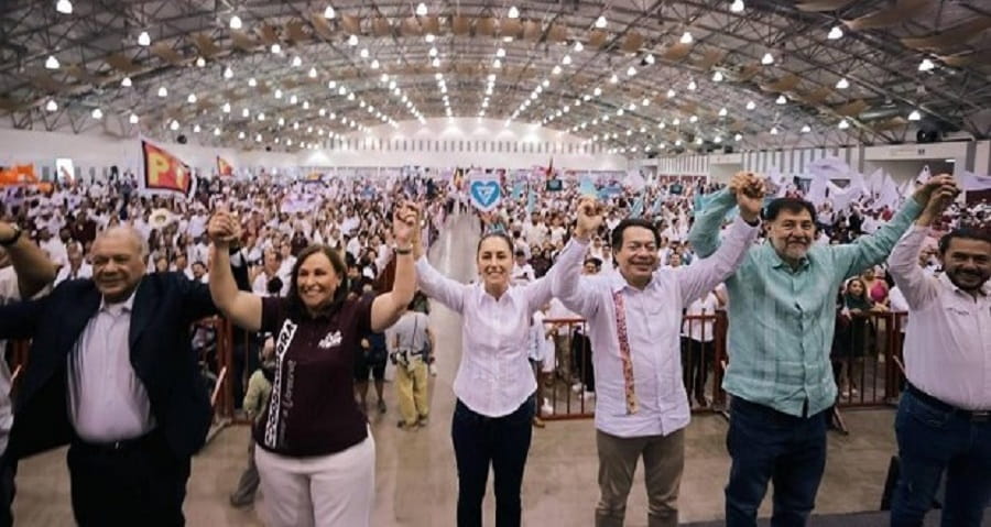 Claudia Sheinbaum-arrnque de campaña en Veracruz...-min