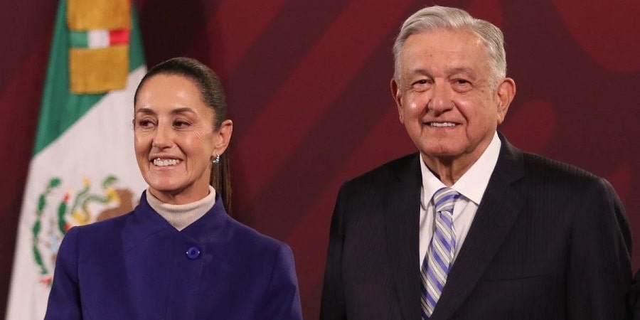 sheinbaum y el preidente de México...-min