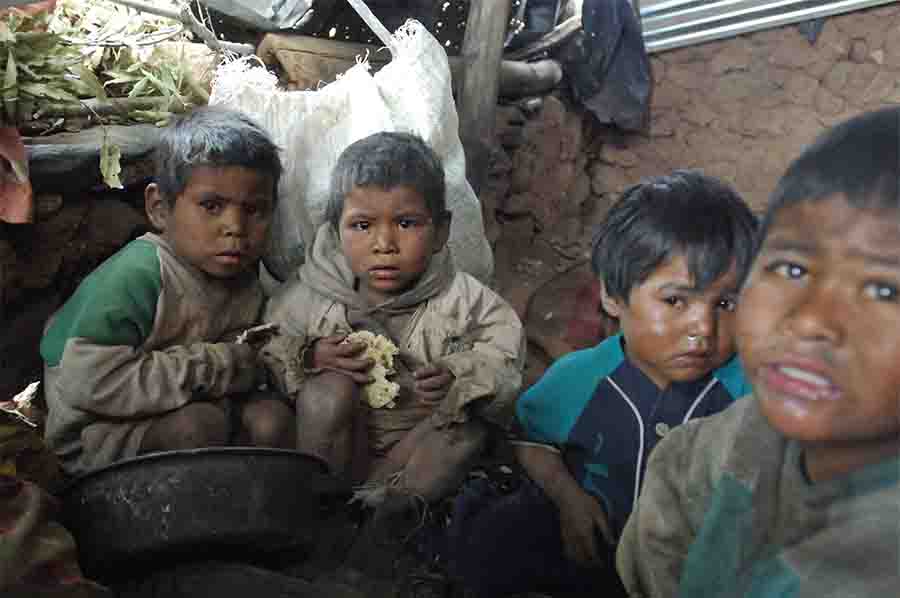 niños pobres