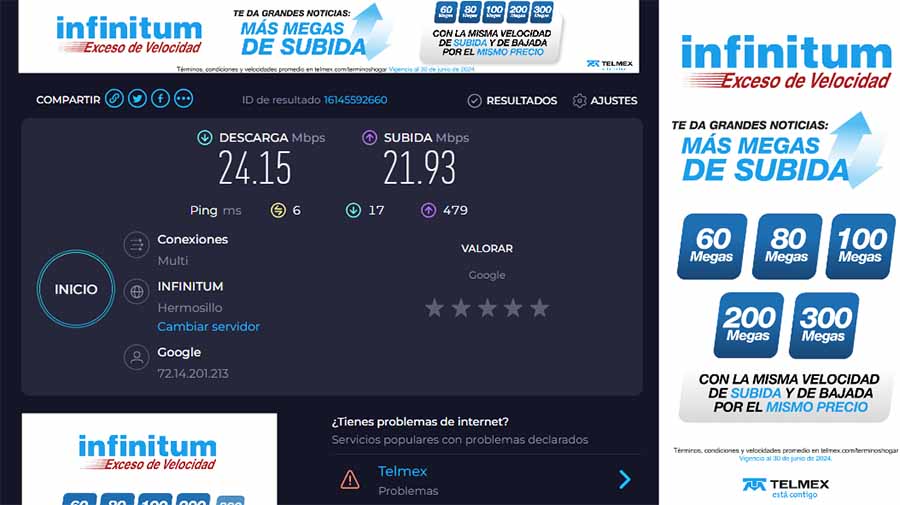 speed test
