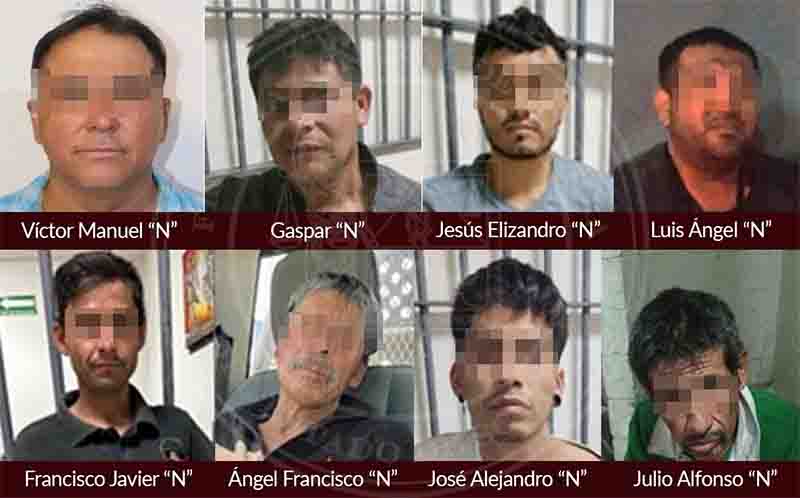 ocho detenidos por violencia familiar