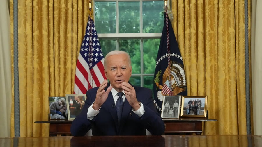 Biden en un discurso a la nación-min