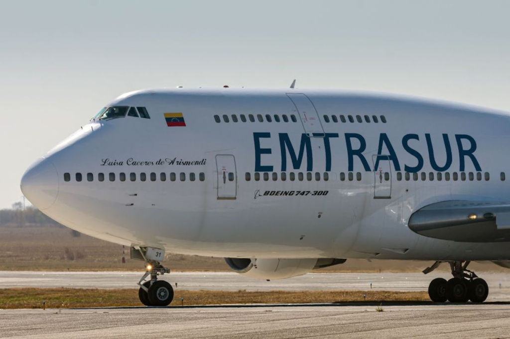 avion presidencial de Venezuela ecomisado por estados unidos