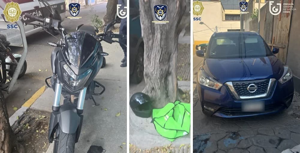 Aseguran moto y auto posiblemente vinculados a ataque a colaboradores de Brugada-min