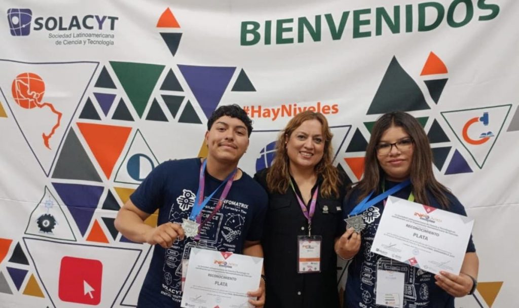 Ganan estudiantes de Cecyte Sonora medalla de plata en Infomatrix Iberoamérica 2025-min