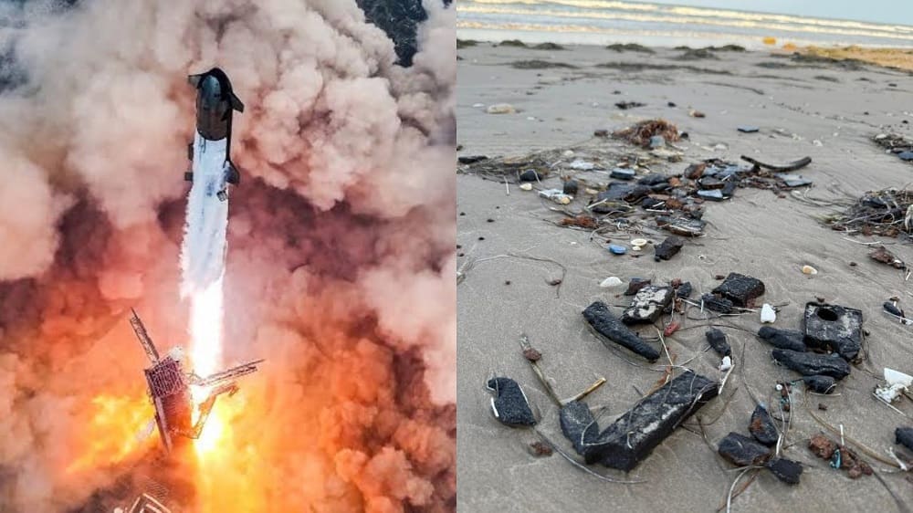 spaceX contamino la playa Bagdag en Tamaulipas-min