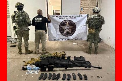 Cateo en Cajeme finiquita con cuatro detenidos, drogas y armas aseguradas; uno es menor de edad