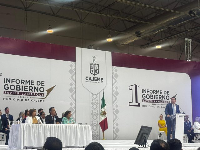 PRIMER INFORME Lamarque en Cajeme