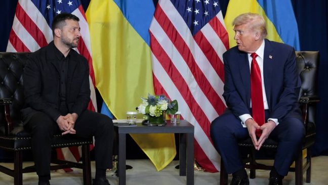 Zelensky y Donaldo Trump-min