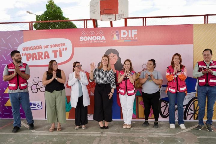 Brigada DIF Sonora para Ti apoyo a población.