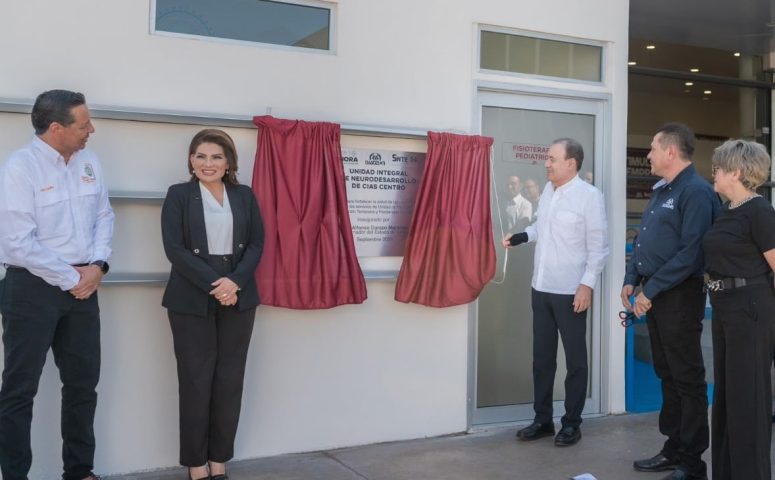 Gobernador inaugura Unidad Integral de Neurodesarrollo de Isssteson-min