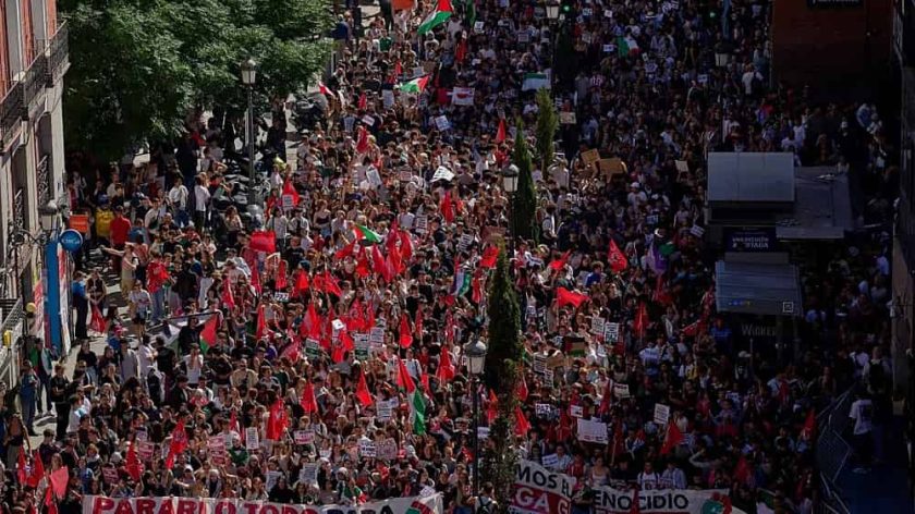 huelga masiva en España-min