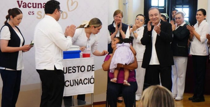 Durazo y Sheinbaum suman a Sonora al plan de vacunación contra el Sarampión. (1)