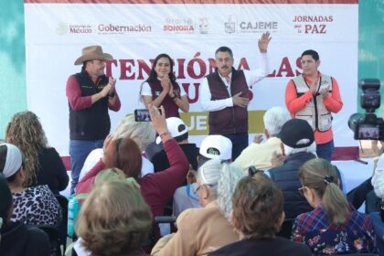 CAJEME. Lleva Javier Lamarque servicios directos a colonias con la 25ª jornada por la paz