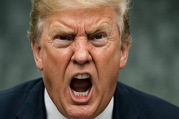 trump enojado