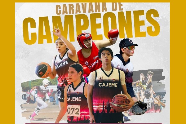 caravanacampeones,cajeme