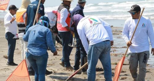 Derrame de hidrocarburo que afecta a Tabasco y Veracruz, llegaría a Texas