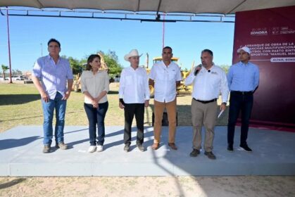 Impulsa Gobierno de Sonora rehabilitación de unidad deportiva en Altar
