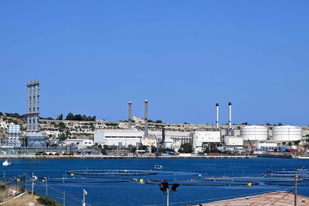 central eléctrica de Delimara en Marsaxlokk, al sureste de la isla de Malta (1)