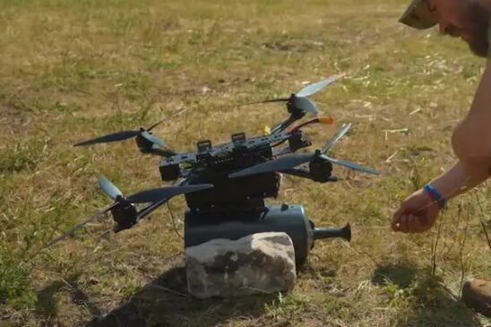 dron fibra optica