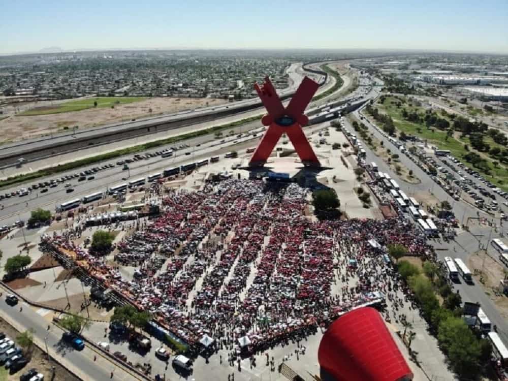 más de 50 mil asistentes en marcha a favor de Sheinbaum (1)