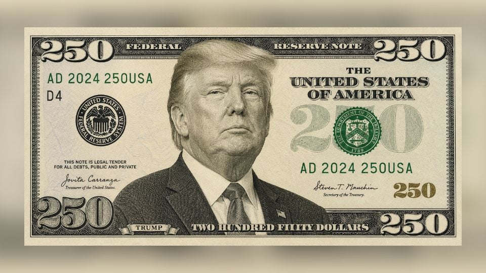 presiona trump al tesoro para imprimir billete con su imagen
