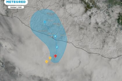 Depresión tropical Dos-E en el Pacífico: favorece aguaceros torrenciales y vientos fuertes en el suroeste de México