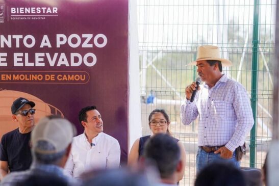 Gobierno de Sonora fortalece acceso al agua potable con obra hidráulica en Molino de Camou