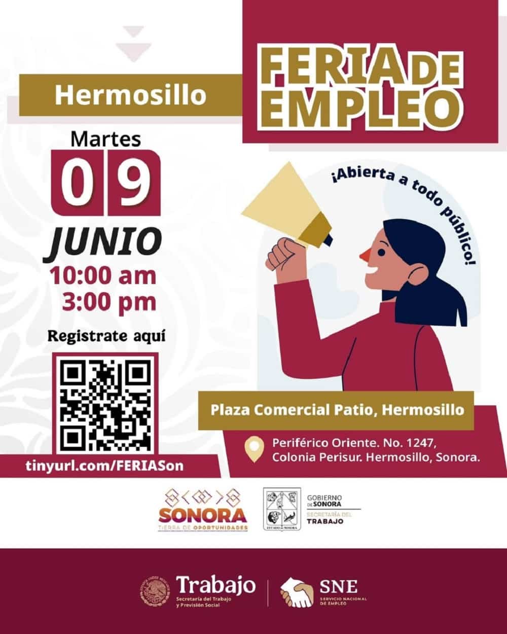 Gobierno de Sonora invita a participar en la próxima Feria de Empleo (1)