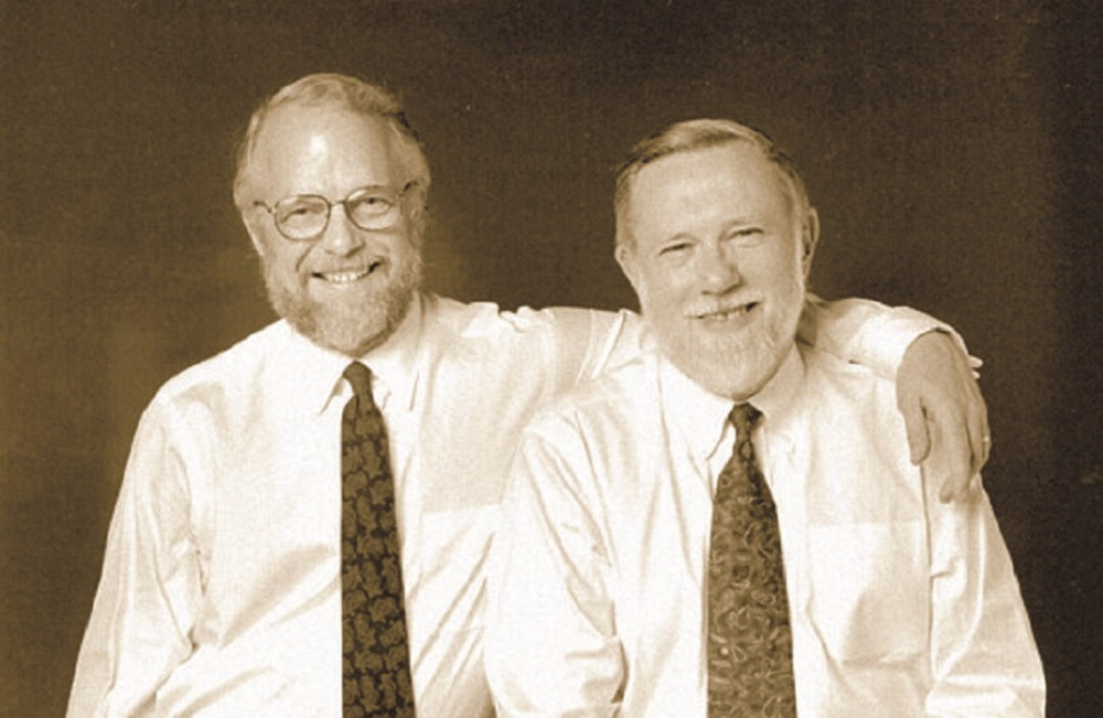 John Warnock, a la izquierda, y Charles Geschke, a la derecha, fundadores de Adobe