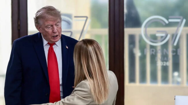Primera ministra italiana le envía mensaje a Trump (1)