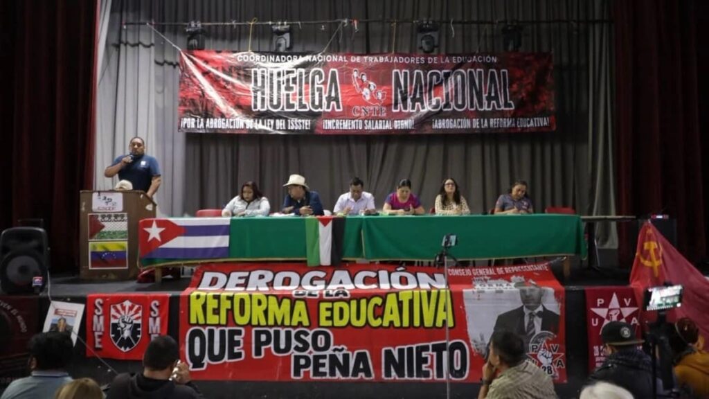 cnte-rechaza-levantar-planton-asegura-que-la-huelga-sigue-y-se-reforzara